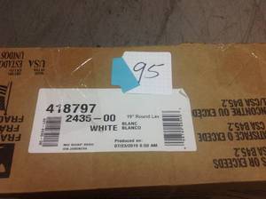 Bootz Manufacturing Laurel Drop-in Basin in White Part #B2435WH  Manufacturer Part #021-2435-00 in good condition
