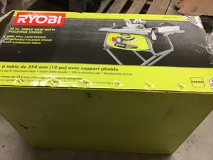 Ryobi RTS11 10 in. Table Saw with Folding Stand in good conditions