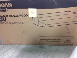 Broan F40000 Series 30 in. Convertible Under Cabinet Range Hood with Light in Black in good condition
