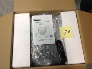 1500-watt 4-element Infrared Electric Portable Heater  Fireplace  Bt Speaker in good condition