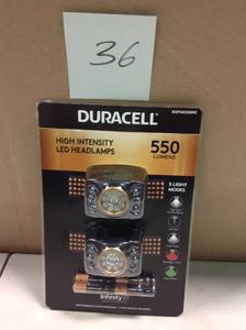 Duracell High Intensity LED 550 Lumen Headlamps - 2 Pack not used