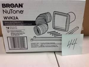 Broan WVK2A Wall Vent Kit in good condition