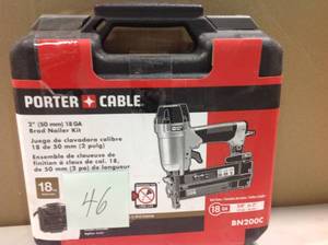 Porter-Cable 18-Gauge Pneumatic Brad Nailer Kit in good condition