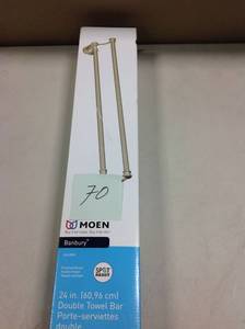 Banbury 24 in. Double Towel Bar in Spot Resist Brushed Nickel