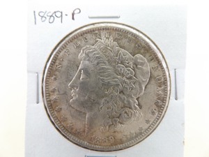 lot 105 image: 1889-P Morgan Silver Dollar