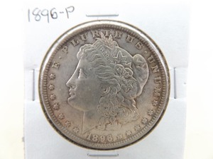 lot 108 image: 1896-P Morgan Silver Dollar