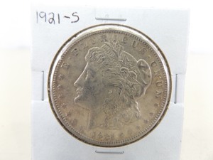 lot 116 image: 1921-S Morgan Silver Dollar