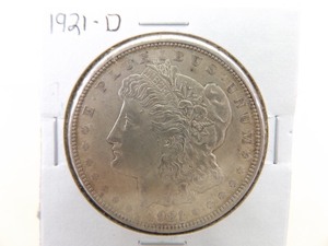 lot 118 image: 1921-D Morgan Silver Dollar