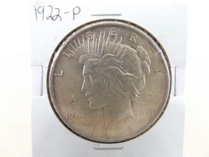 lot 120 image: 1922-P Peace Silver Dollar