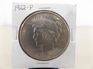 lot 123 image: 1922-P Peace Silver Dollar