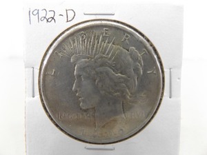 lot 124 image: 1922-D Peace Silver Dollar