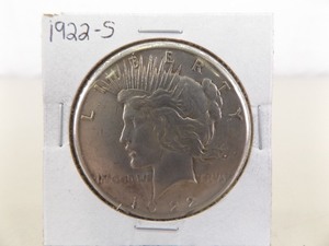 lot 125 image: 1922-S Peace Silver Dollar