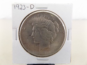 lot 128 image: 1923-D Peace Silver Dollar
