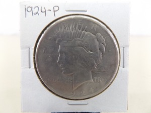 lot 135 image: 1924-P Peace Silver Dollar