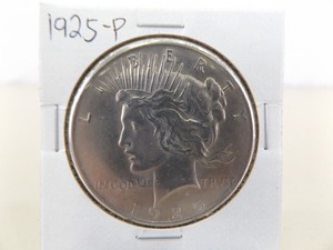 lot 136 image: 1925-P Peace Silver Dollar