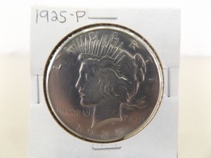 lot 137 image: 1925-P Peace Silver Dollar