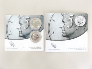 lot 149 image: 2014-P and 2014-D US Mint Uncirculated Kennedy Half Dollar Set
