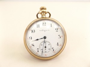 lot 48 image: WORKING 1903 Antique Elgin Pocket Watch Serial #10280558