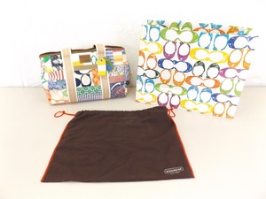 lot 46 image: MINT Condition COACH Hamptons Patchwork Tote