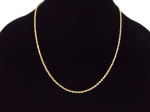 lot 68 image: 14k Yellow Gold 22 Rope Necklace