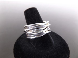 lot 96 image: .925 Sterling Silver Birds Nest Ring Size 9