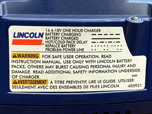 lot 46 image: Lincoln 1410 Battery Charger