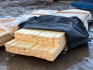 lot 12 image: (2) Pallets Of Tongue & Groove Pine Lumber