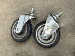 lot 30 image: Box Of (10) Assorted Caster Wheels