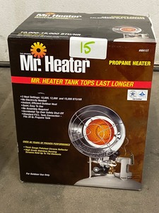 lot 15 image: Mr. Heater Gas Heater & Lockbox