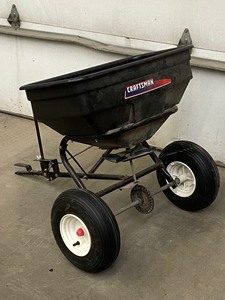 lot 20 image: Craftsman Towable Broadcast Spreader