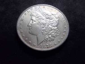 lot 1 image: 1878 S Morgan Silver Dollar