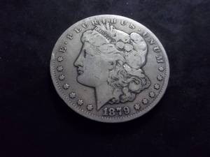 lot 3 image: 1879 CC  Morgan Silver Dollar