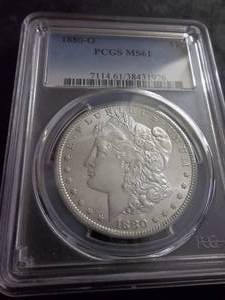lot 8 image: 1880 O Morgan Silver Dollar