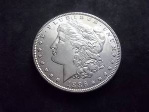 lot 16 image: 1886 Morgan Silver Dollar