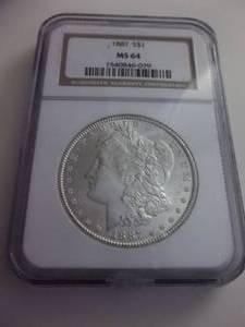 lot 18 image: 1887  Morgan Silver Dollar