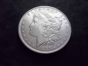 lot 19 image: 1887  Morgan Silver Dollar