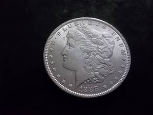 lot 21 image: 1888  Morgan Silver Dollar