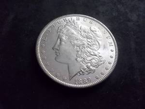 lot 22 image: 1889 Morgan Silver Dollar