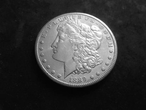 lot 23 image: 1889 S Morgan Silver Dollar