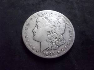 lot 36 image: 1904 S Morgan Silver Dollar