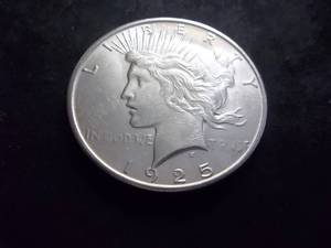 lot 50 image: 1925 S Peace Silver Dollar