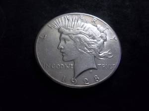 lot 56 image: 1928 Silver Peace Dollar