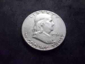 lot 69 image: 1951 Franklin Half Dollar