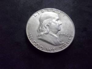 lot 73 image: 1952 D Franklin Half Dollar