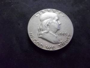 lot 75 image: 1953 Franklin Half Dollar