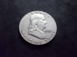 lot 77 image: 1953 S Franklin Half Dollar