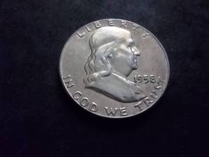 lot 85 image: 1958 Franklin Half Dollar