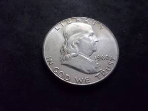 lot 89 image: 1960 Franklin Half Dollar