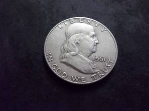 lot 92 image: 1961 D Franklin Half Dollar