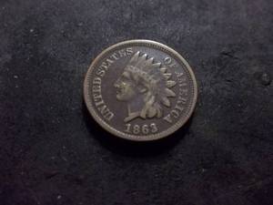 lot 106 image: 1863 Indian Head Cent